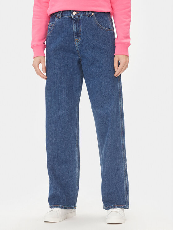 Tommy Jeans Jeansy Daisy DW0DW17185 Niebieski Baggy Fit