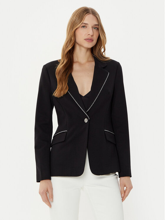 Guess Marynarka W5RN41 KCMU2 Czarny Regular Fit