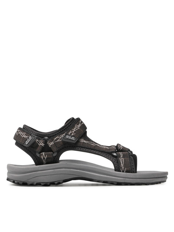 Jack Wolfskin Sandały Wave Breaker W 4050291 Czarny