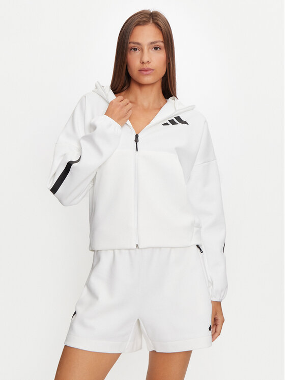 adidas Bluza Z.N.E. JE7849 Biały Loose Fit