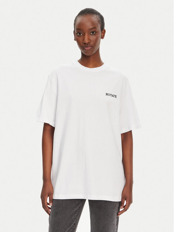 ROTATE T-Shirt 112445400 Biały Oversize