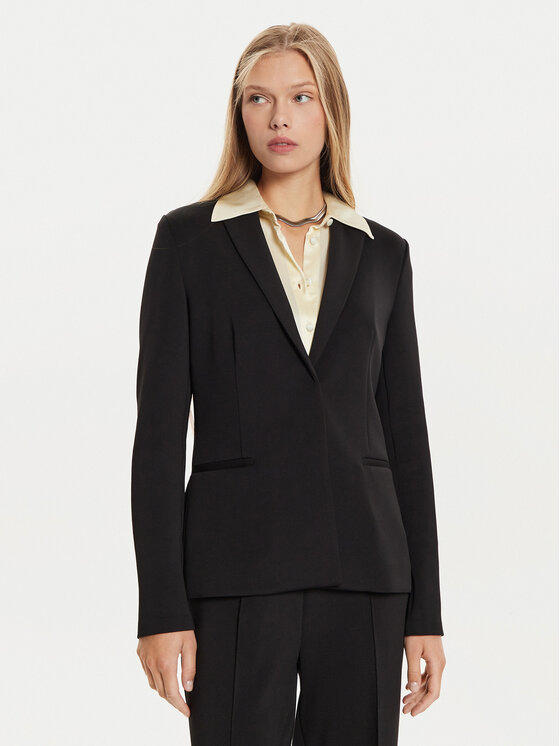 Calvin Klein Marynarka K20K207646 Czarny Regular Fit