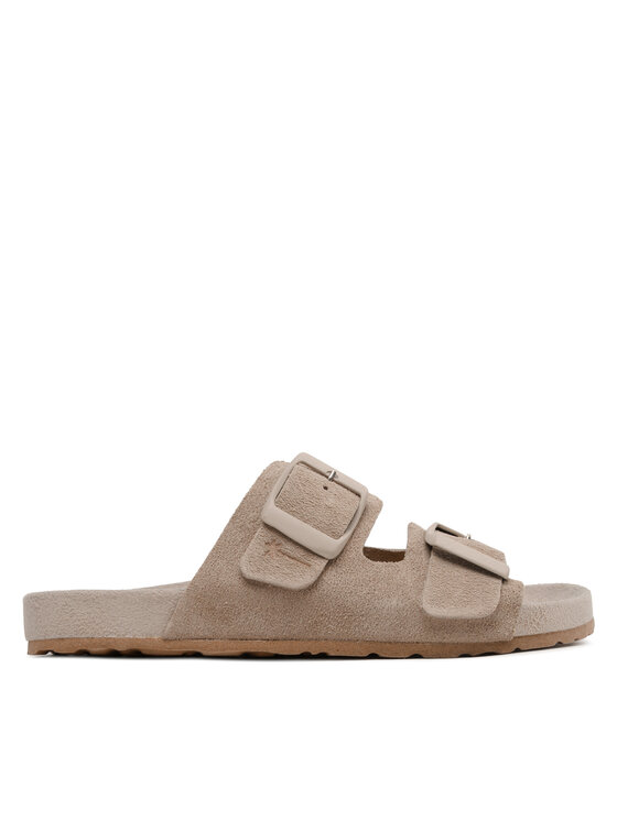 Manebi Klapki Suede Traveler Nordic Sandals W 1.9 RT Brązowy