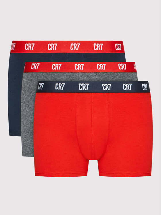 Cristiano Ronaldo CR7 Komplet 3 par bokserek Basic 8100-49-2716 Kolorowy