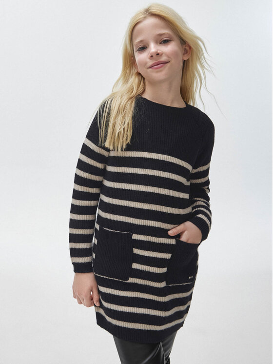 Mayoral Sukienka codzienna 7.959 Czarny Regular Fit