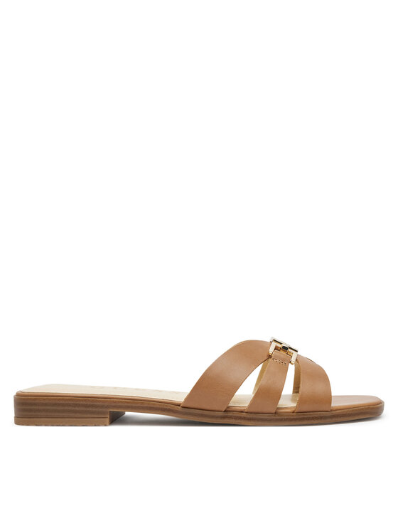 Guess Klapki FLJRLL LEA19 Brązowy