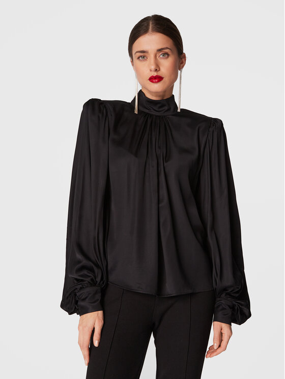 MVP Wardrobe Bluzka Bond MVPI2BL008.0RA0067 Czarny Regular Fit