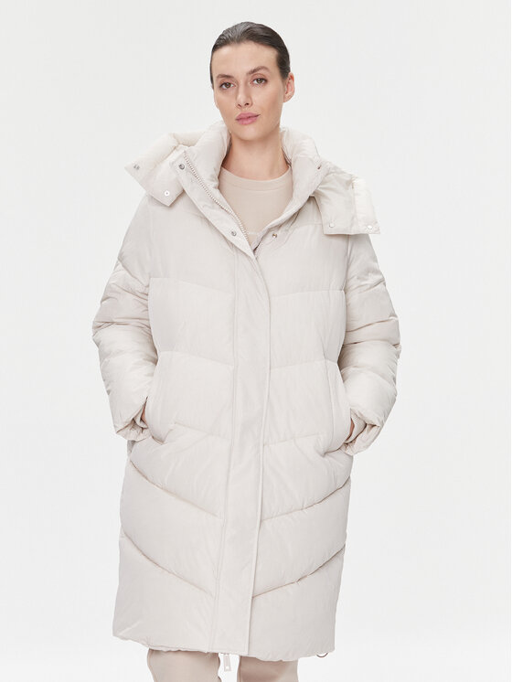 Calvin Klein Kurtka zimowa Modern K20K205948 Écru Relaxed Fit
