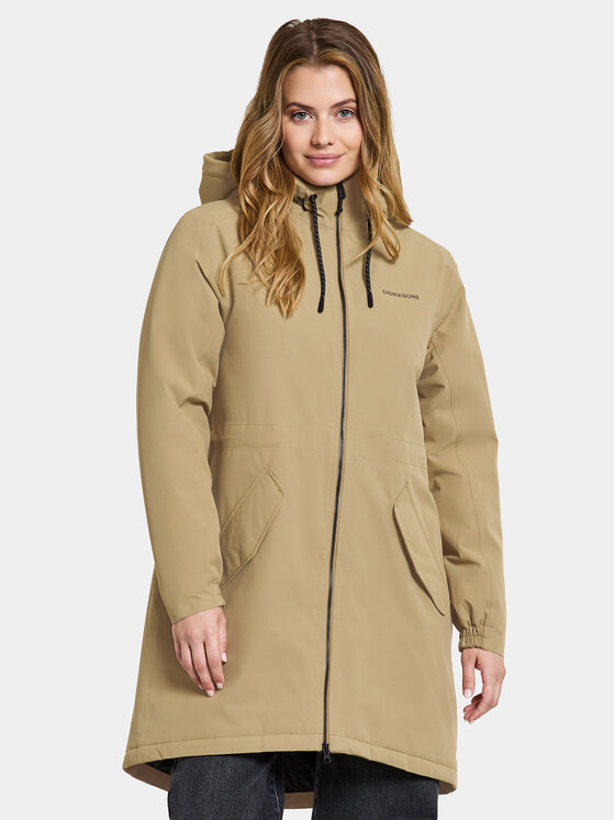 Didriksons Parka Marta-Lisa Wns Prk 2 504823 Beżowy Regular Fit