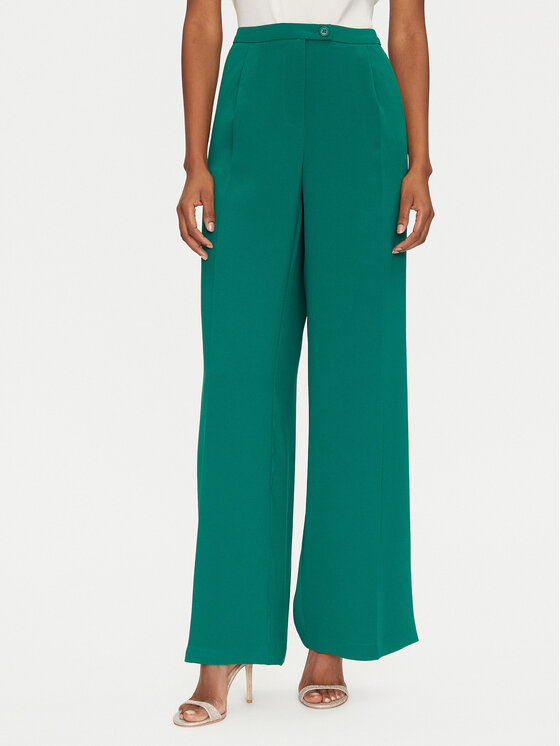 ONLY Spodnie materiałowe Leila 15338347 Zielony Wide Leg
