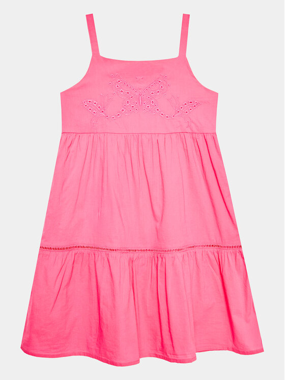 United Colors Of Benetton Sukienka codzienna 4JO1GV00V Różowy Regular Fit