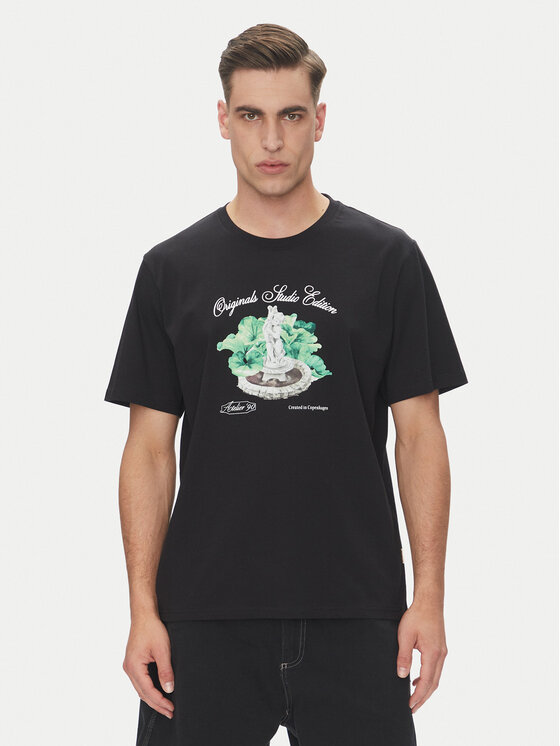 Jack&Jones T-Shirt Hydra 12277248 Czarny Relaxed Fit