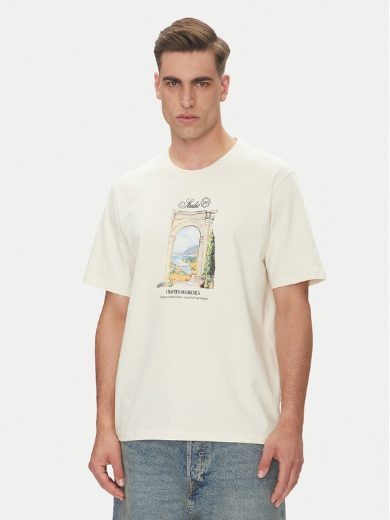 Jack&Jones T-Shirt Hydra 12277248 Beżowy Relaxed Fit