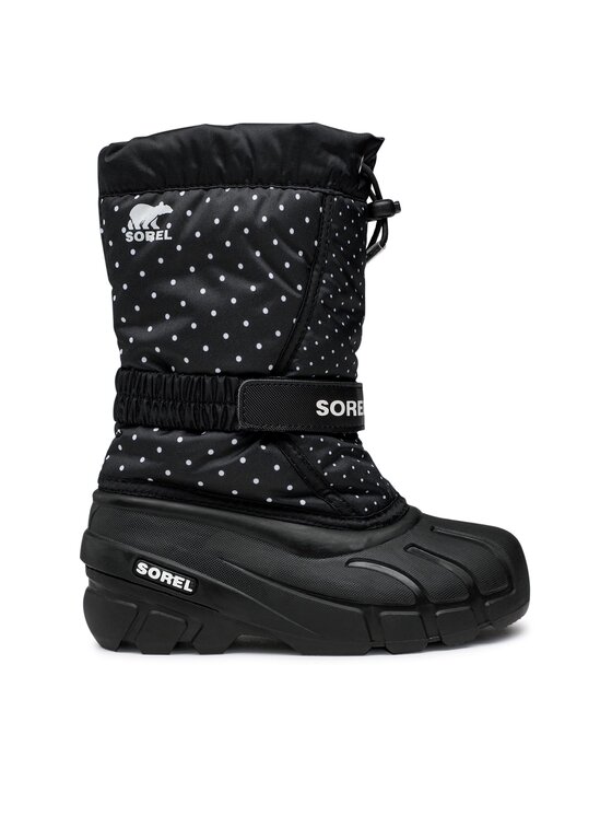 Sorel Śniegowce Youth Flurry Print NY3503-010 Czarny