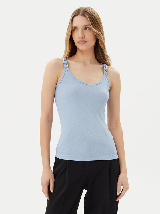 Morgan Top 251-DIDOA Błękitny Slim Fit