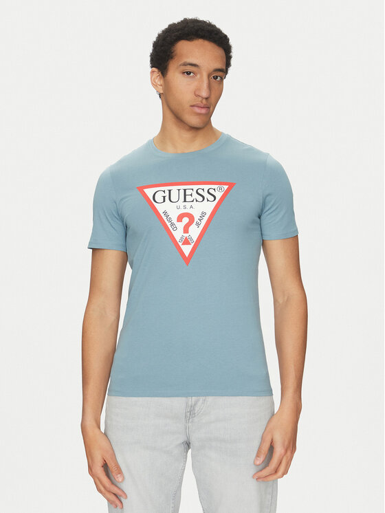 Guess T-Shirt M2YI71 I3Z14 Niebieski Regular Fit
