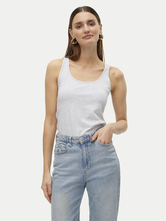 Vero Moda Top Lulu 10323756 Szary Regular Fit