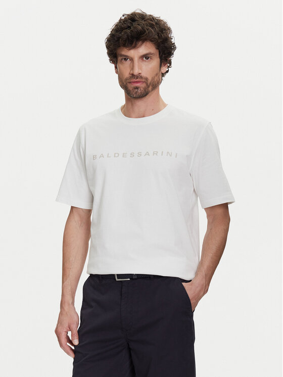 Baldessarini T-Shirt B4 20082.5293 Biały Regular Fit