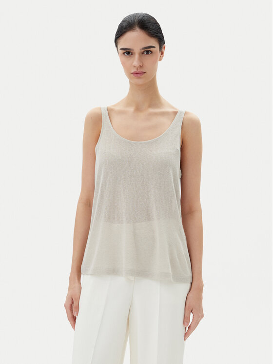 ONLY Top Frida 15194667 Beżowy Regular Fit