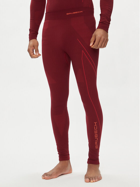 Brubeck Bielizna termoaktywna dolna LE1184M Czerwony Slim Fit