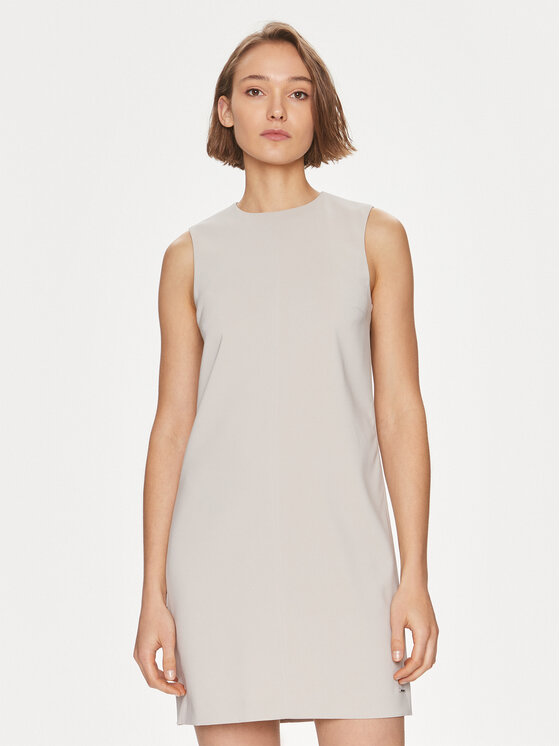 Calvin Klein Sukienka codzienna K20K207257 Beżowy Slim Fit