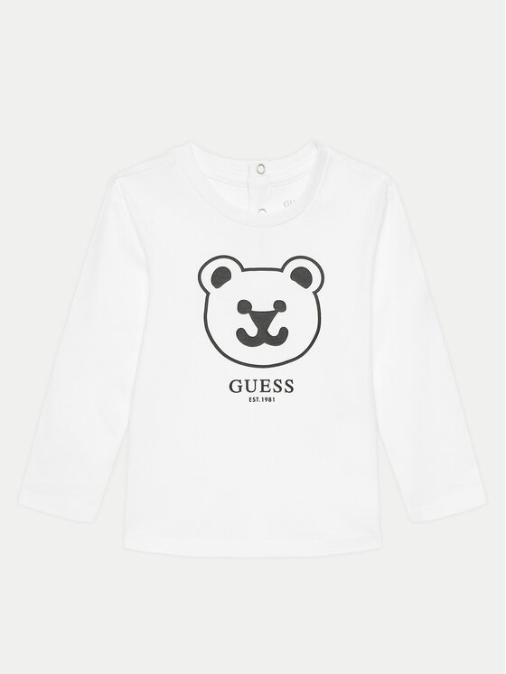 Guess Bluzka I4YI01K 8HM4 Biały Regular Fit