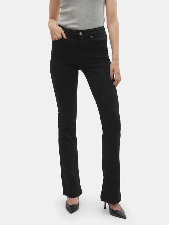 Vero Moda Jeansy Flash 10305103 Czarny Flared Fit