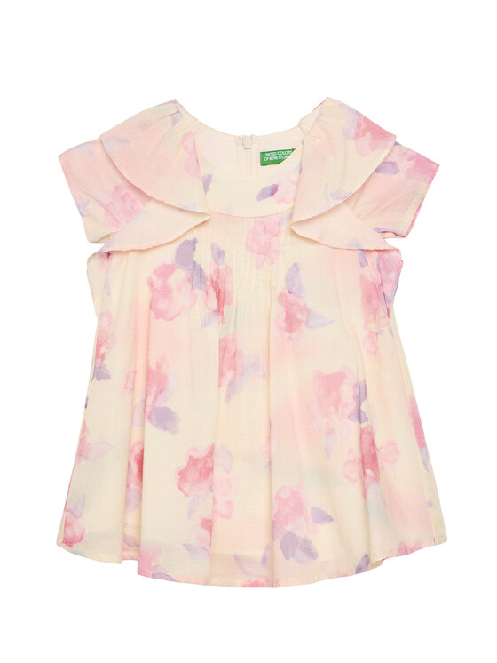 United Colors Of Benetton Sukienka codzienna 4HYUGV02B Różowy Regular Fit