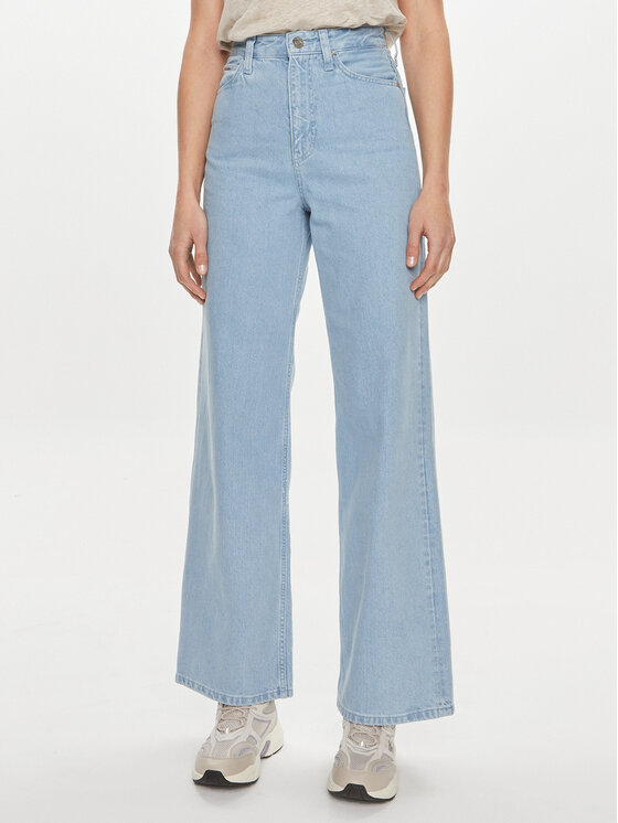 Calvin Klein Jeansy K20K206579 Niebieski Wide Leg