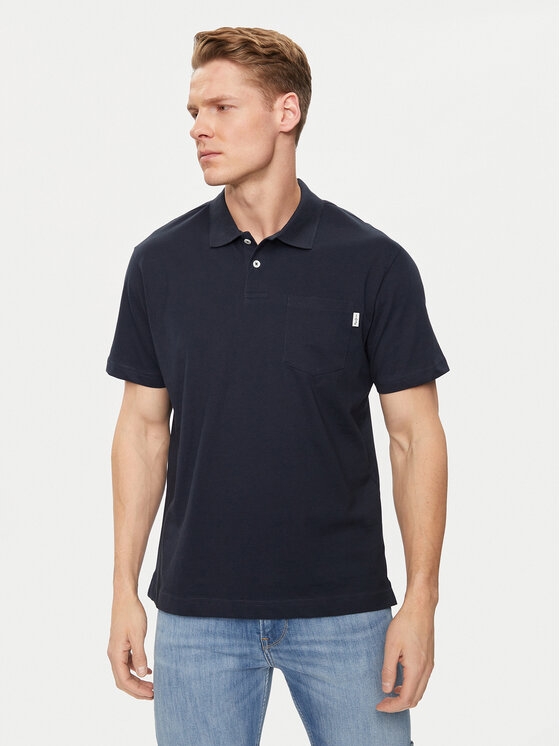 Pepe Jeans Polo Holden PM542154 Granatowy Regular Fit
