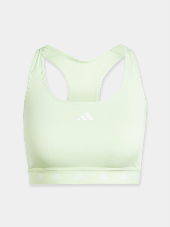 adidas Biustonosz sportowy Powerreact Training IT6640 Zielony
