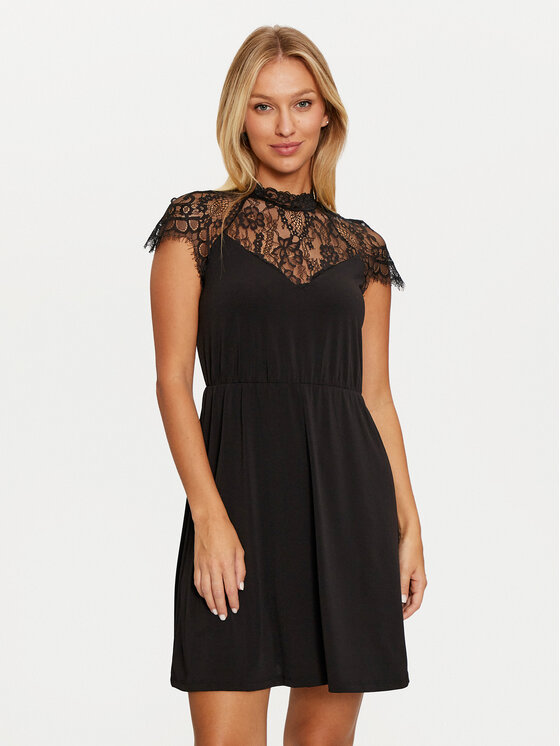 Vero Moda Sukienka koktajlowa Milla 10319974 Czarny Standard Fit