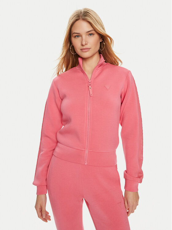 Guess Bluza V2YQ17 K7UW2 Różowy Regular Fit