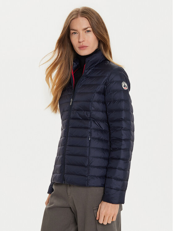 Jott Kurtka puchowa Cha P000WDOW02 Granatowy Slim Fit