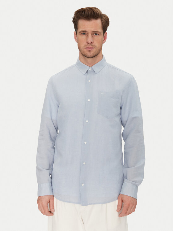 Calvin Klein Koszula K10K114488 Błękitny Regular Fit