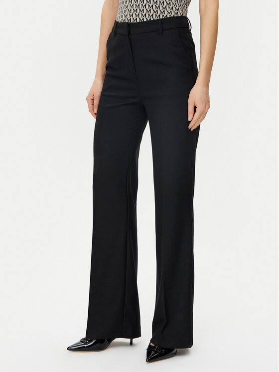 Morgan Spodnie materiałowe 251-PITT.F Czarny Wide Leg