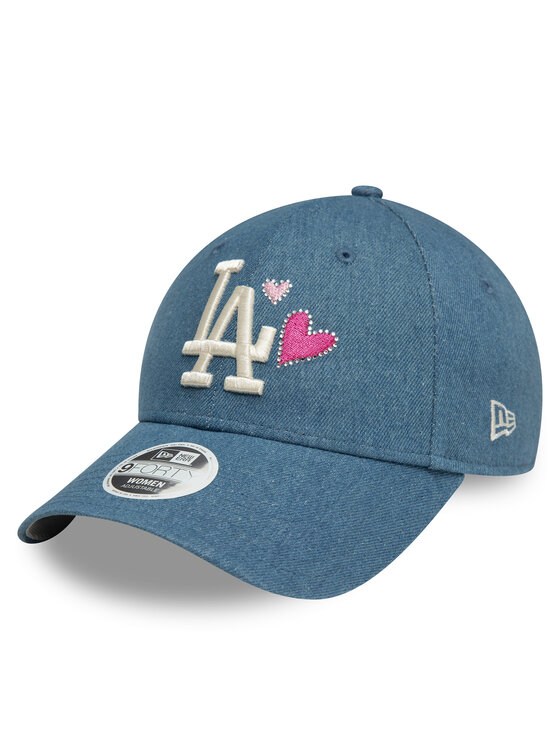 New Era Czapka z daszkiem Los Angeles Dodgers Denim Icon 9Forty 60595350 Niebieski