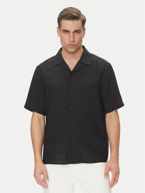 Calvin Klein Koszula LV04LC127G Czarny Regular Fit