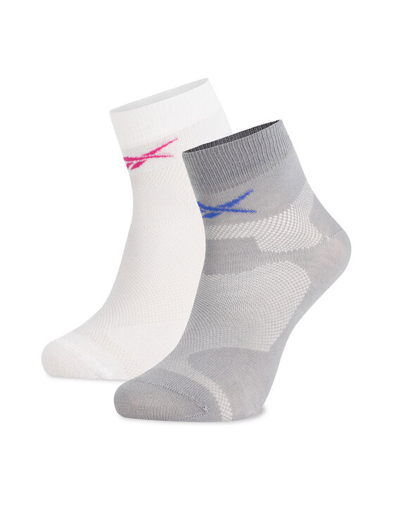Reebok Zestaw 2 par niskich skarpet unisex R0403-SS24 (2-pack) Biały