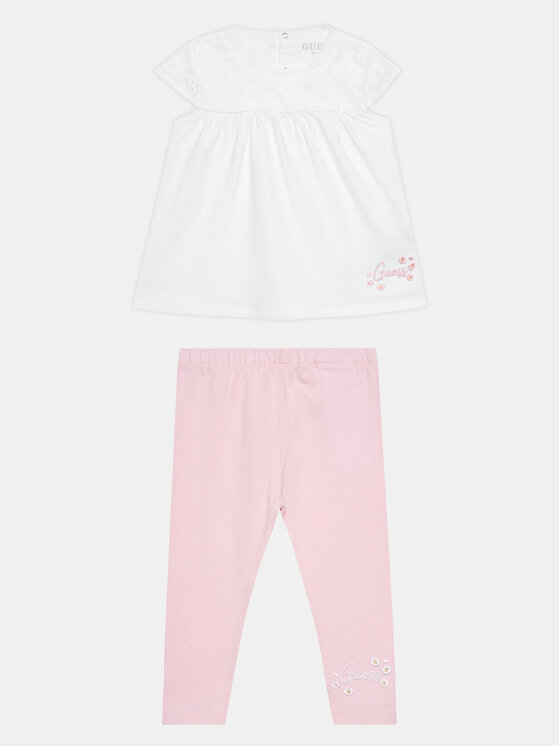 Guess Komplet bluzka i legginsy A4GG08 WG5N0 Kolorowy Regular Fit