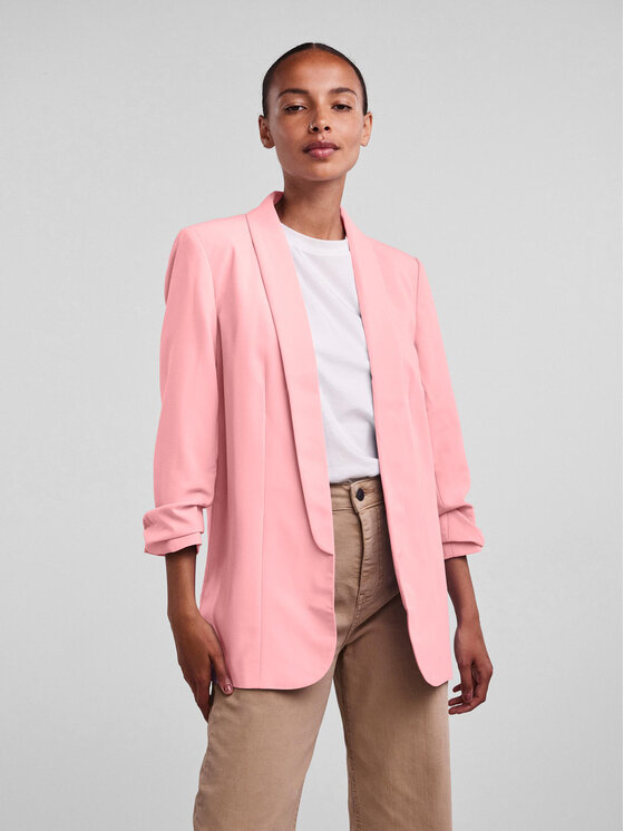 Pieces Marynarka 17090996 Różowy Regular Fit