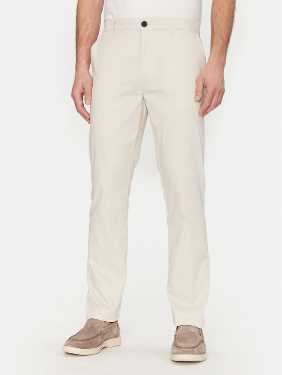Tom Tailor Spodnie materiałowe 1044711 Beżowy Regular Fit