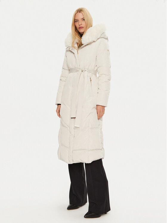 Rinascimento Kurtka zimowa CFC0118607003 Écru Regular Fit