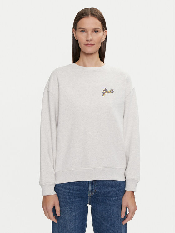 Gant Bluza 4201239 Szary Loose Fit