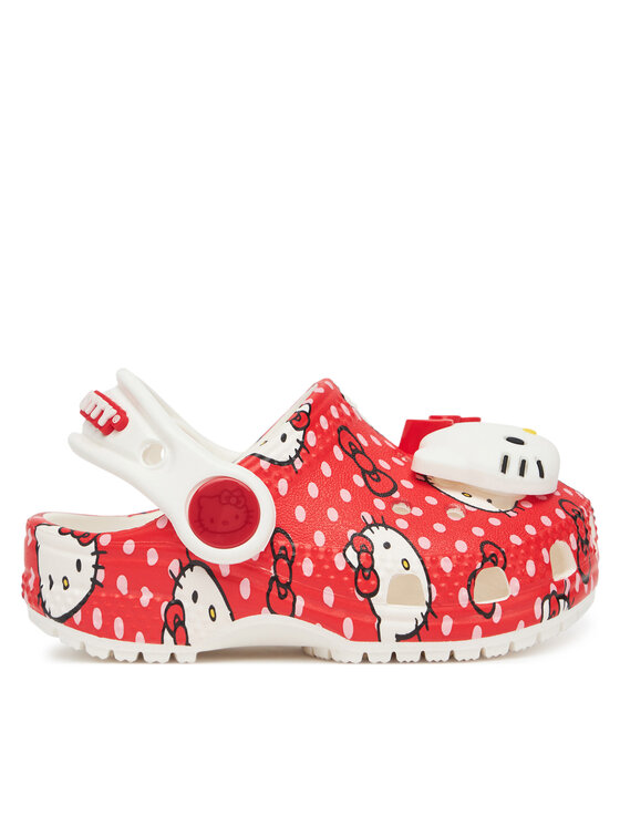 Crocs Klapki Hello Kitty Red Classic Clog T 210577 Kolorowy