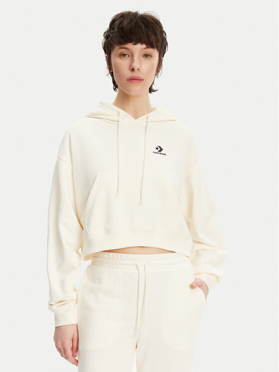 Converse Bluza Chuck Taylor 10027616-A02 Écru Boxy Fit