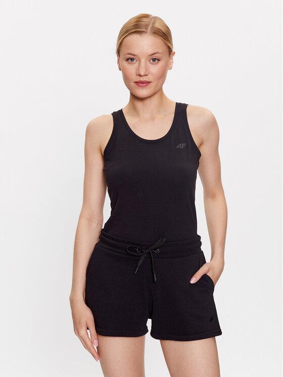 4F Top 4FSS23TTSHF581 Czarny Regular Fit