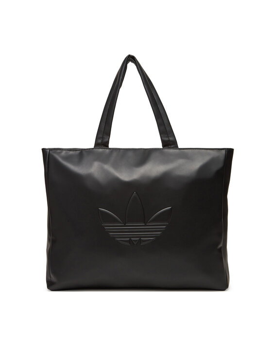 adidas Torebka Polyurethane Shopper Outline Trefoil JC6000 Czarny
