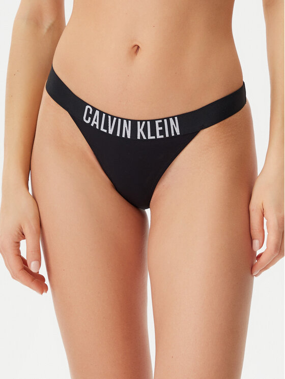 Calvin Klein Swimwear Dół od bikini KW0KW02857 Czarny