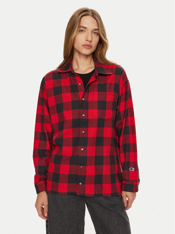 Champion Koszula 117471 Czerwony Regular Fit